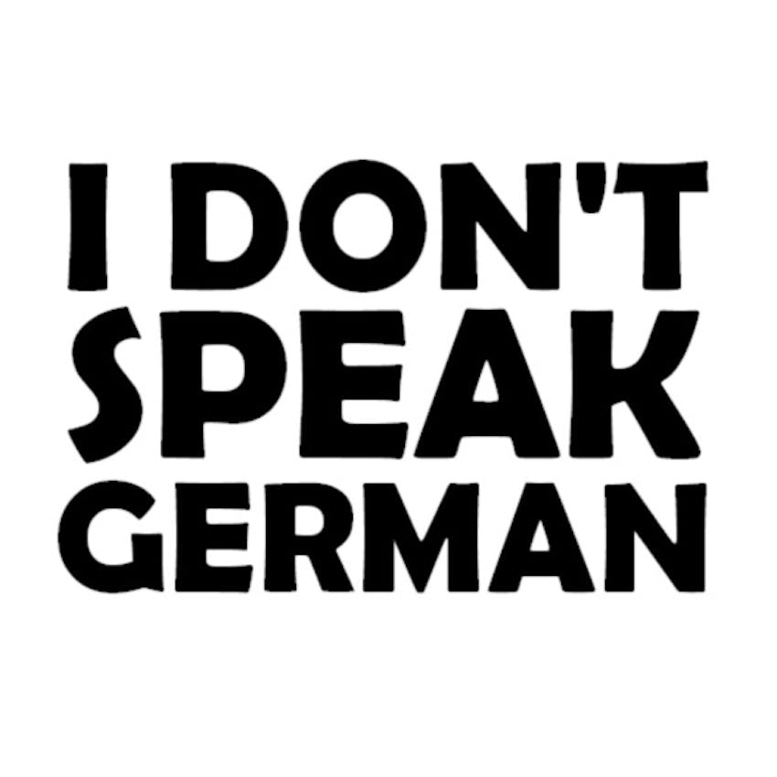 I speak german